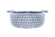 Crochet Flat Basket, Small | BABY BLUE