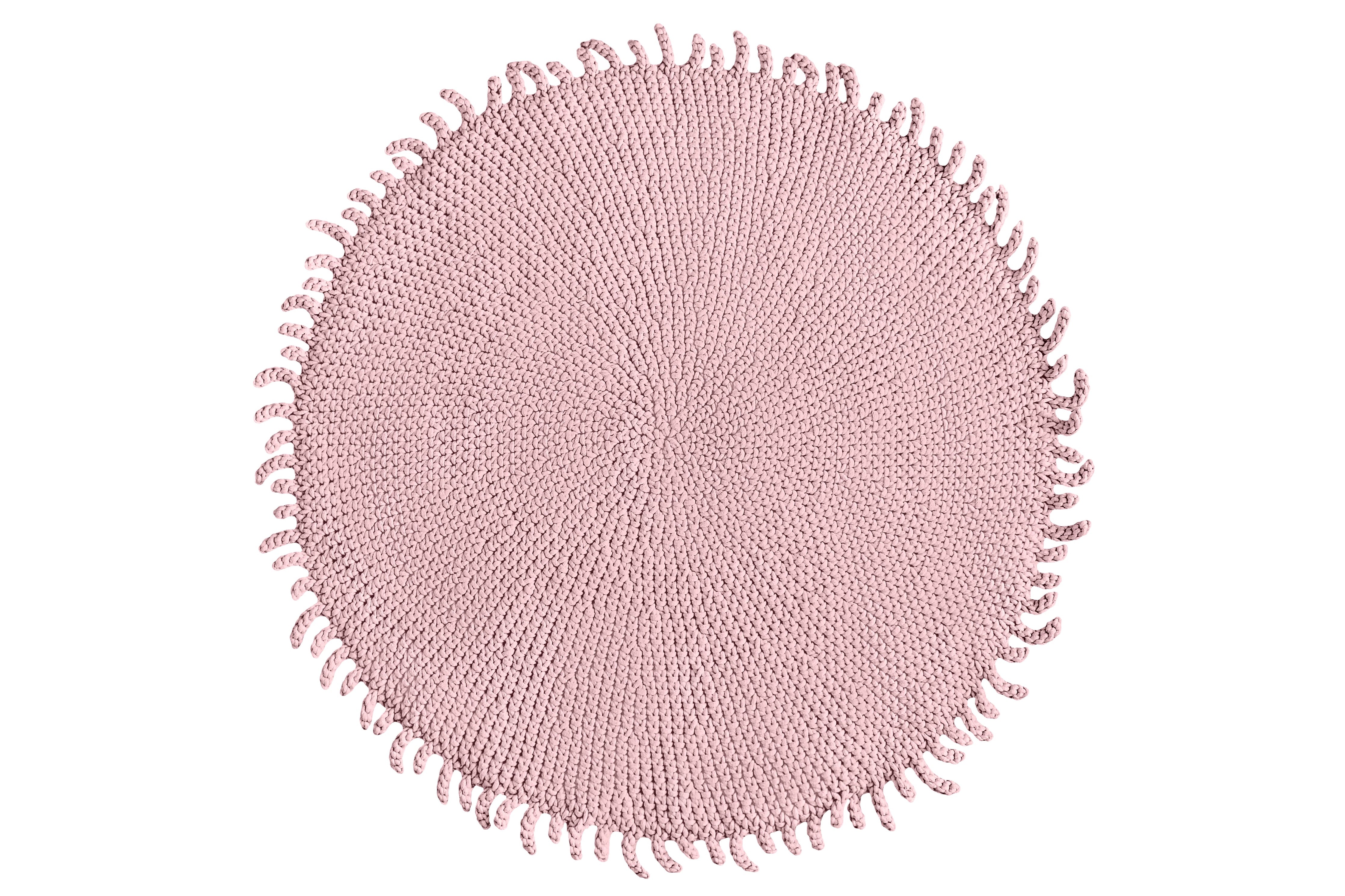 Crochet Rug SUN | POWDER PINK