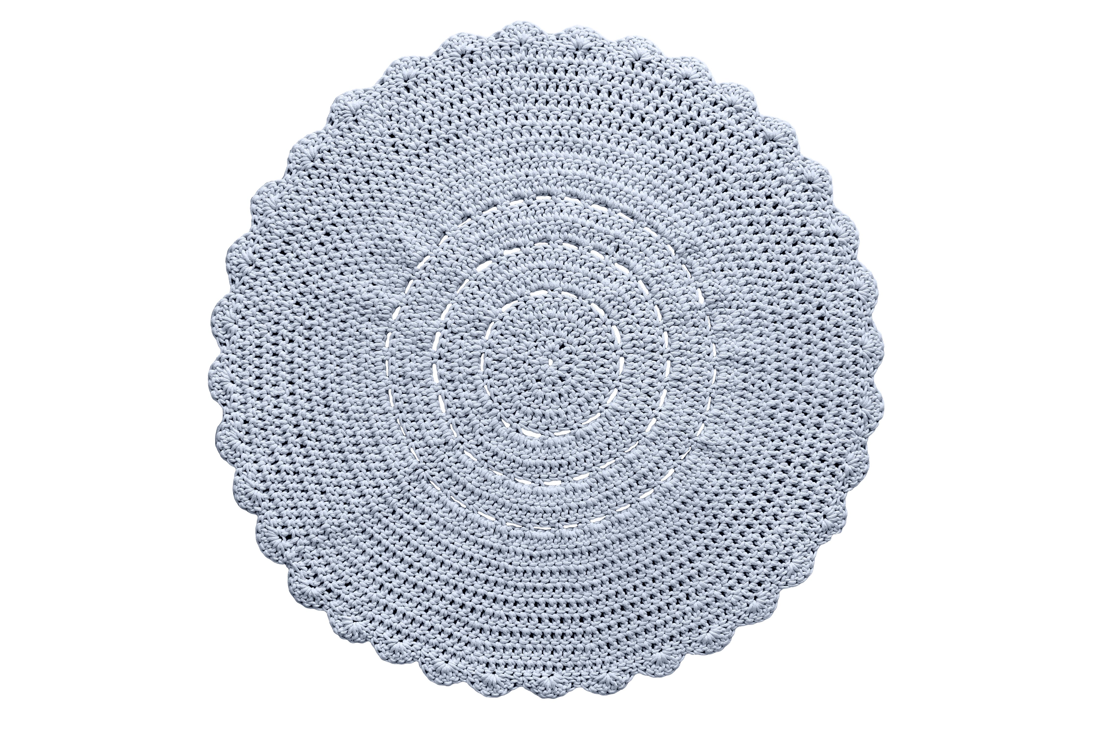 Crochet Doily Rug | BABY BLUE