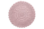 Crochet Doily Rug | POWDER PINK