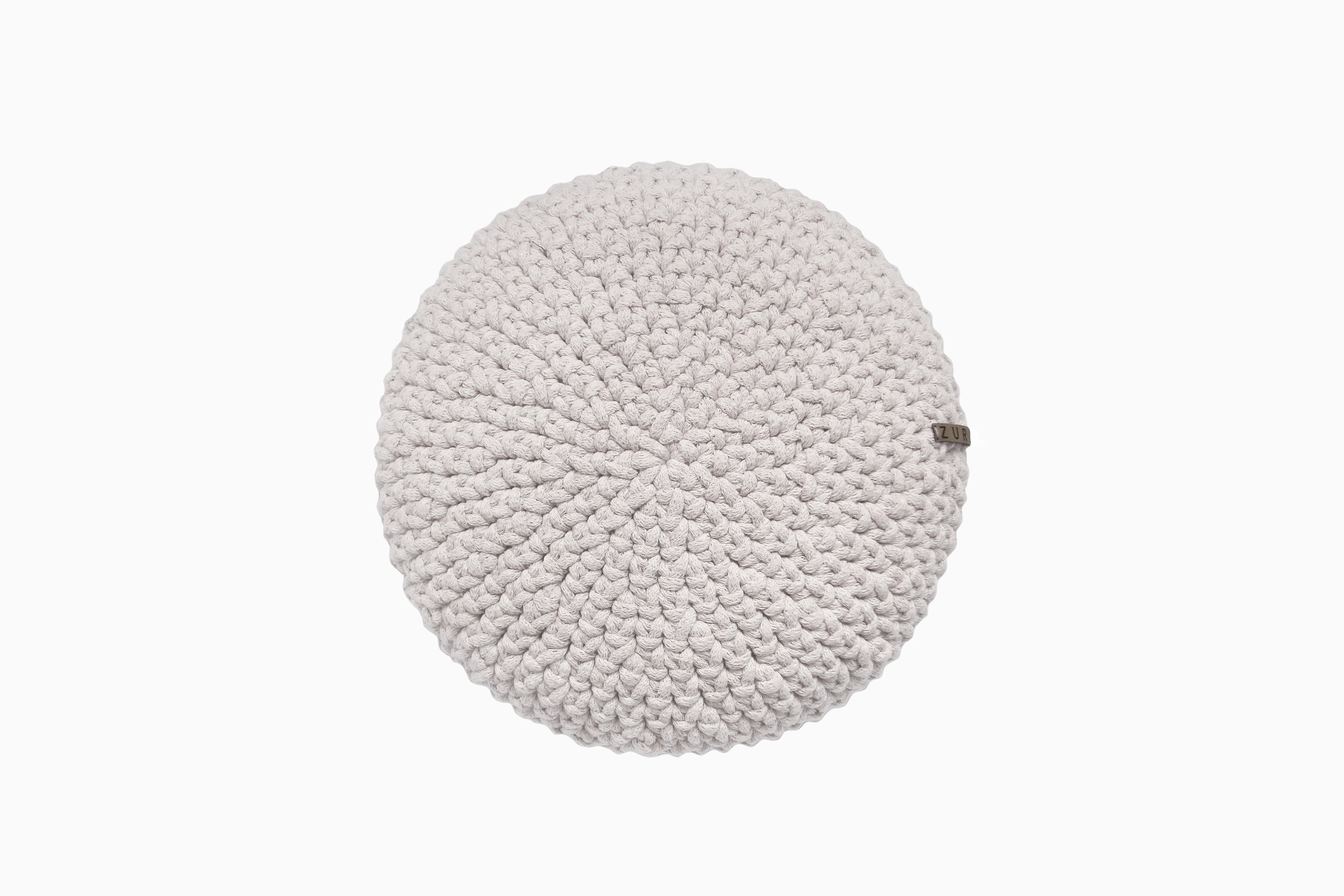 Crochet Round Cushion | OATMEAL