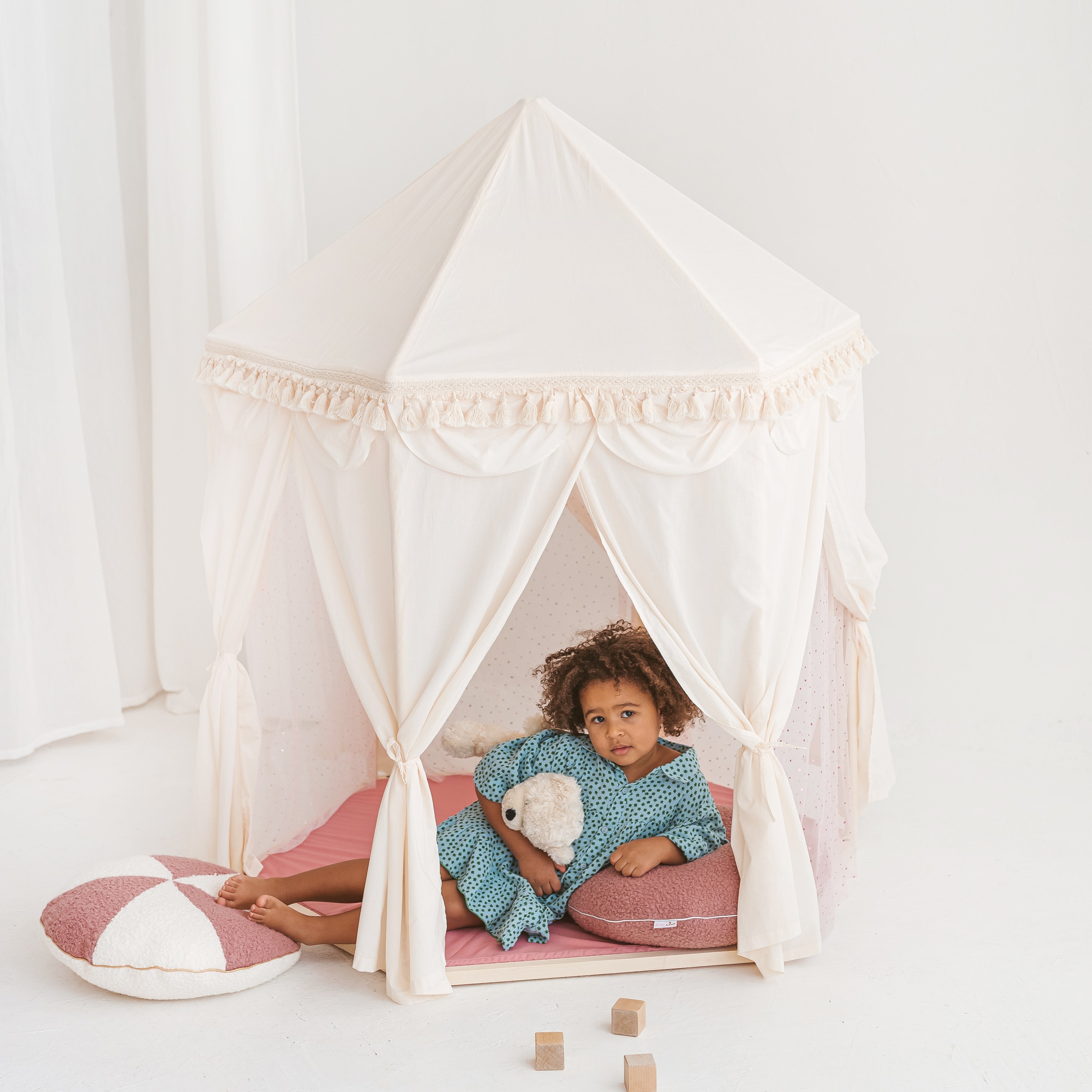 MINICAMP Boho Indoor Playhouse Tent in Pavilion Shape