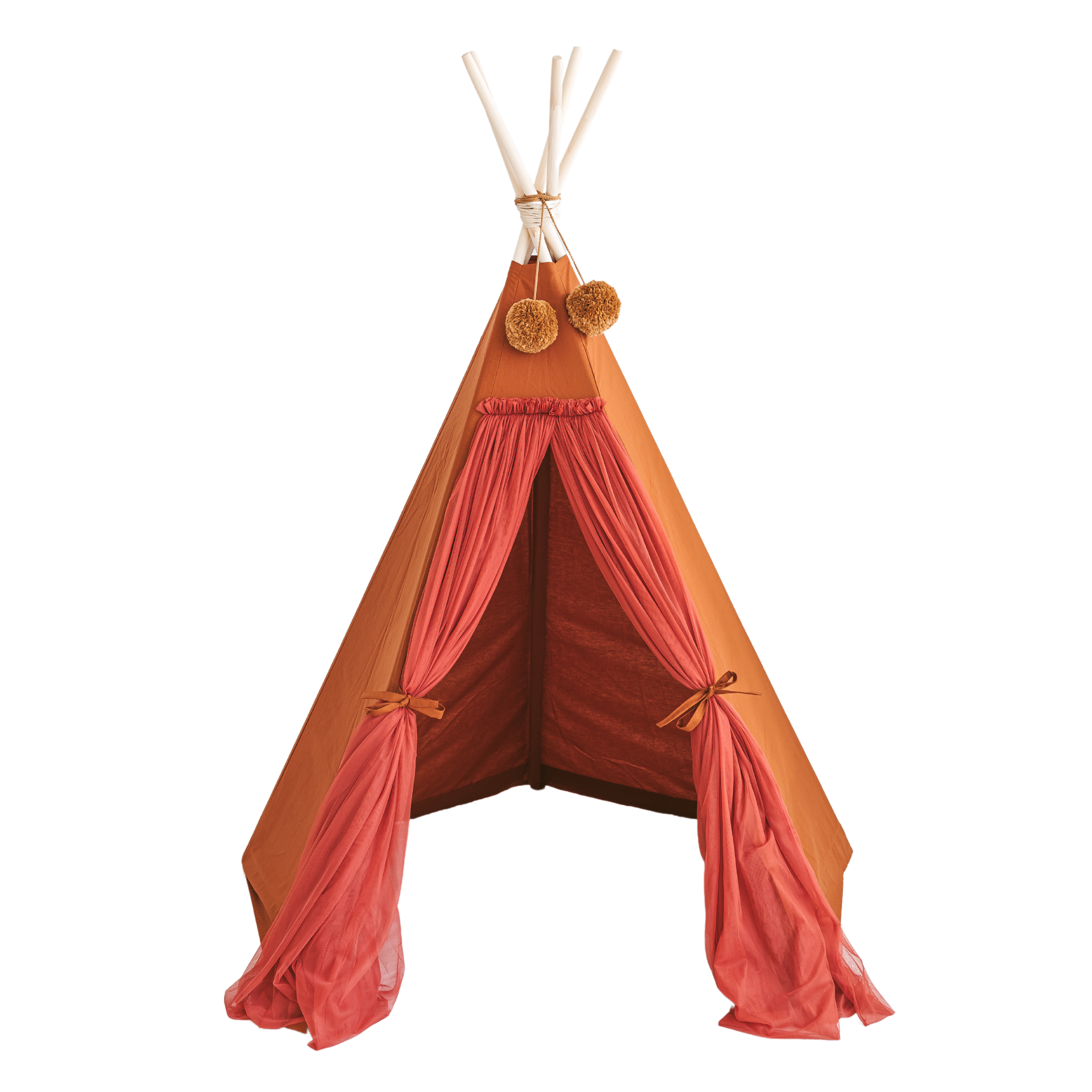 MINICAMP Fairy Kids Play Tent With Tulle in Cognac