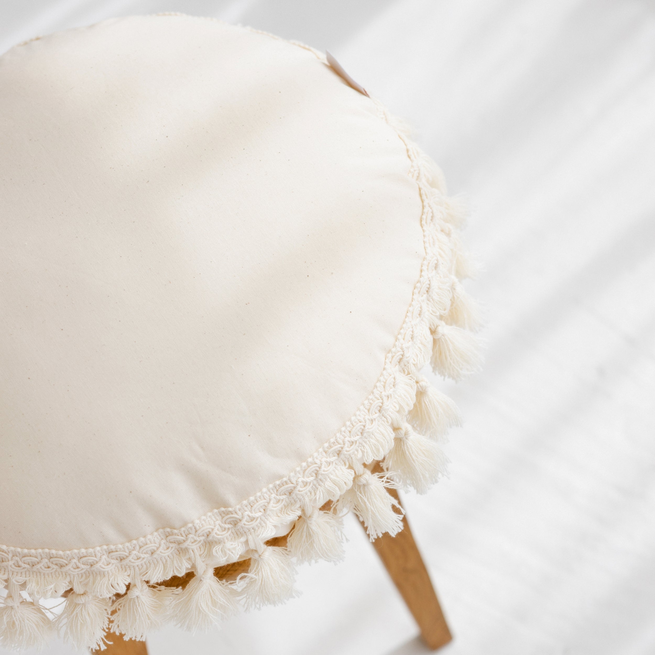 MINICAMP Round Tassel Cushion – Cozy Boho Pillow for Kids' Rooms