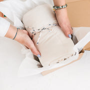 MINICAMP Padded Kids Play Mat in Ecru With Tassels