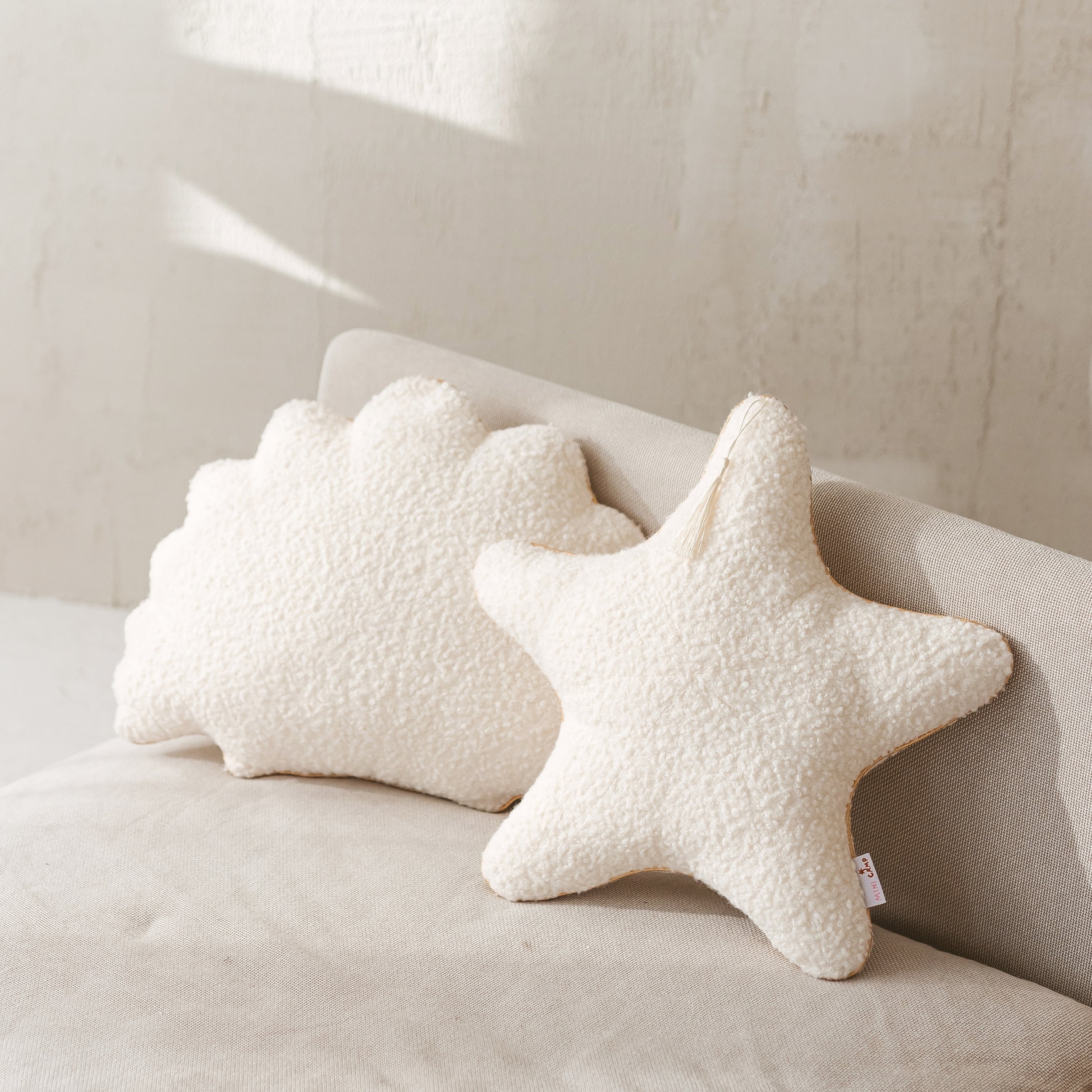 MINICAMP Seashell Pillows, Starfish Throw Pillows, Crustaceancore Decor | PACK of 2