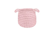 Crochet Basket, Small | POWDER PINK