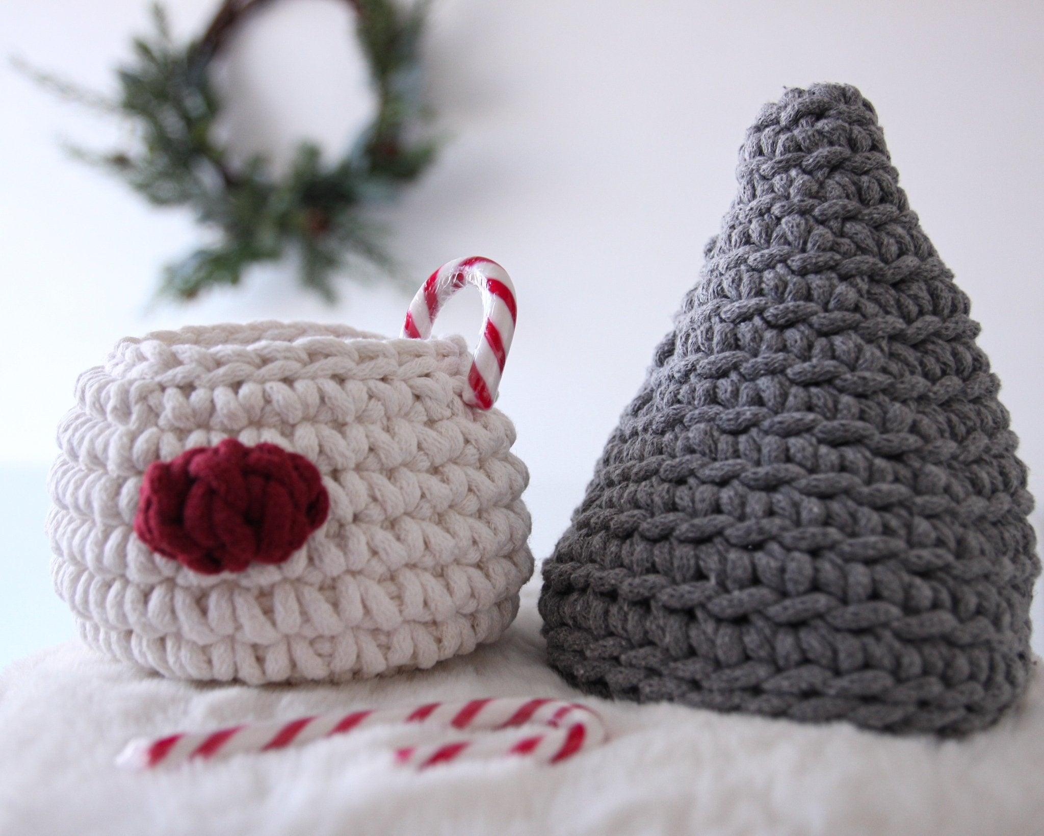 Crochet Gnome Christmas Basket