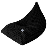 Chunky Knitted Bean Bag | BLACK