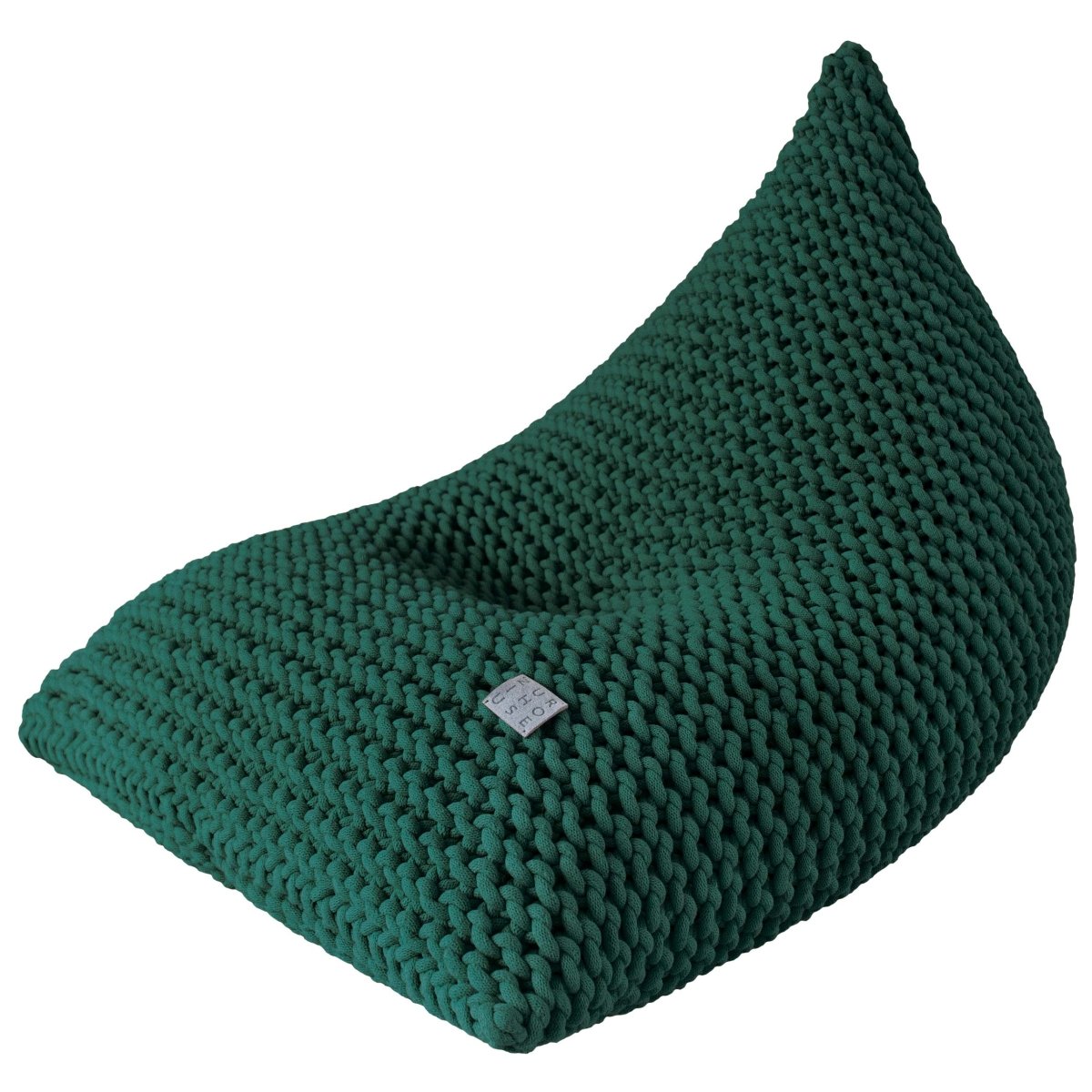 Chunky Knitted Bean Bag | BOTTLE GREEN