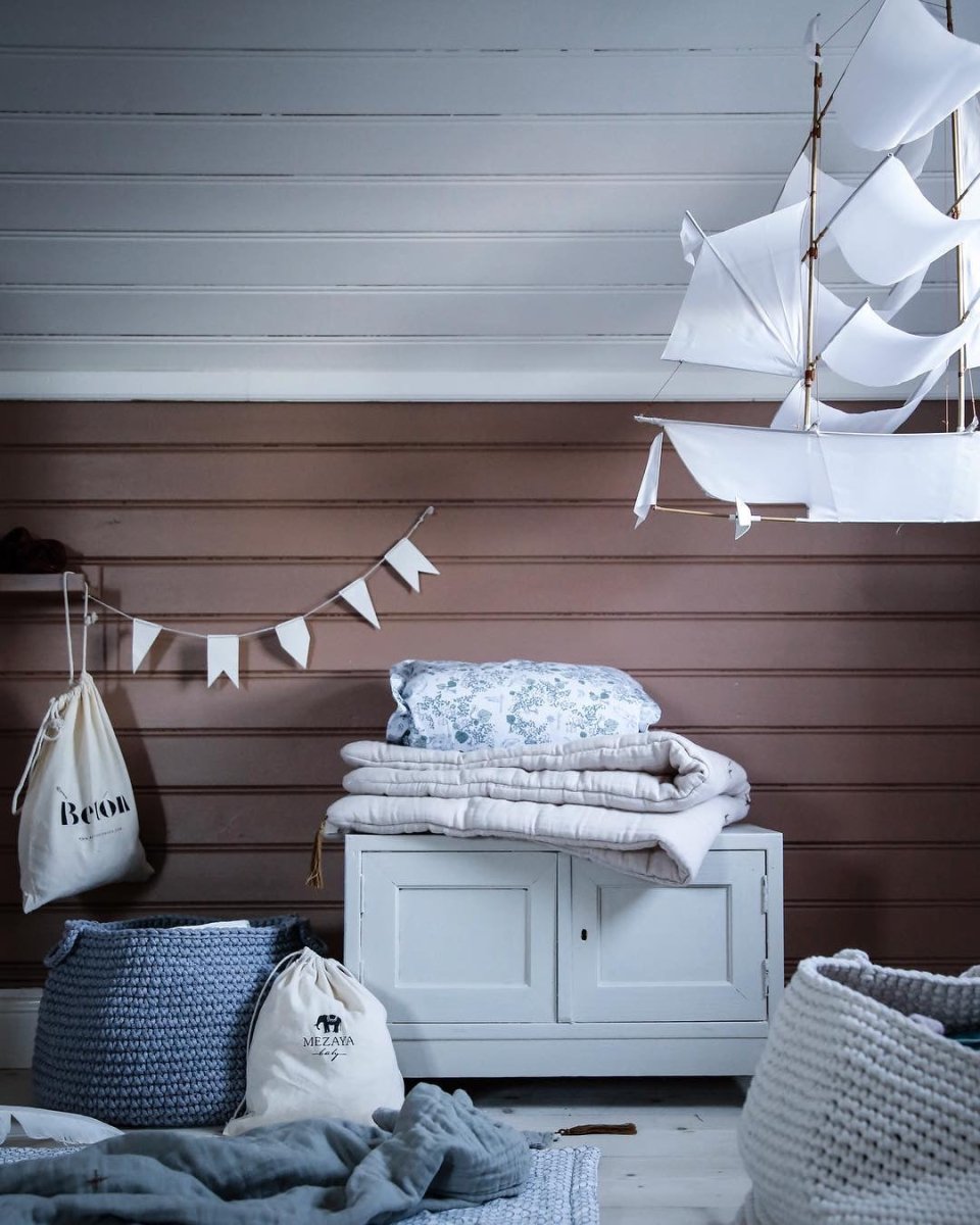 Crochet Basket, Size XL | DARK GREY