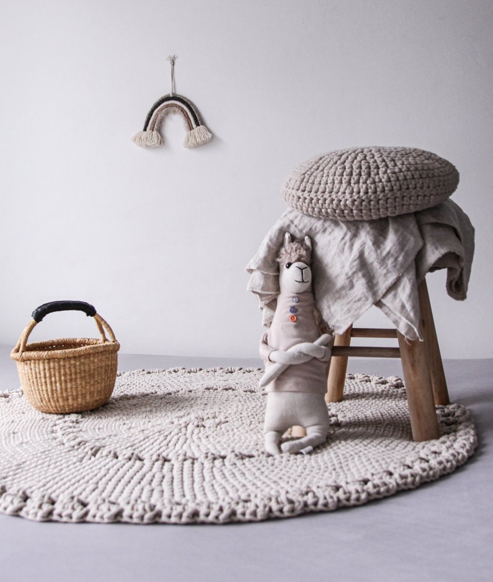 Crochet BOHO Rug | BEIGE