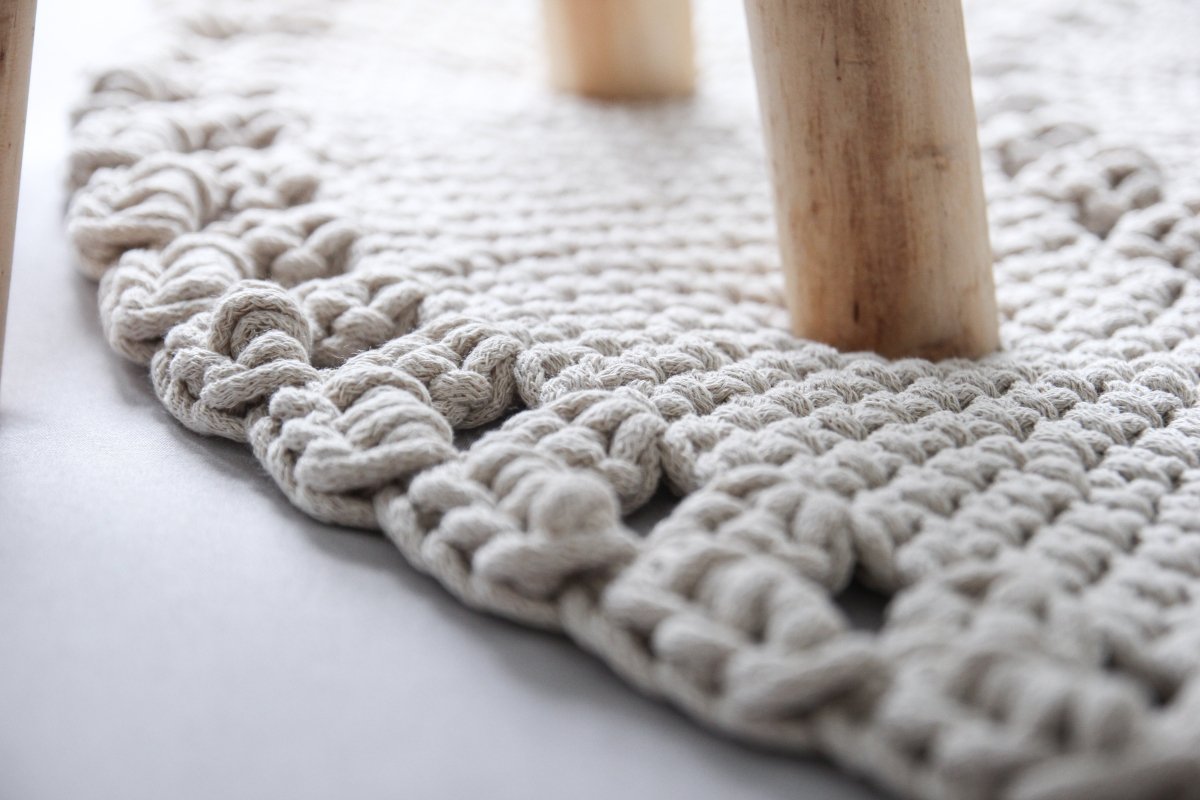 Crochet BOHO Rug | BEIGE