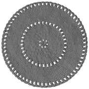 Crochet BOHO Rug | DARK GREY