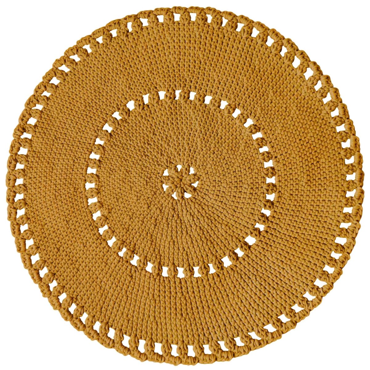 Crochet BOHO Rug | MUSTARD