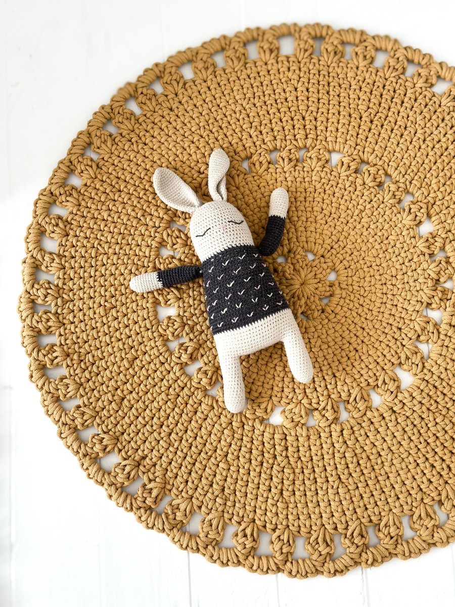 Crochet BOHO Rug | MUSTARD