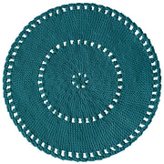 Crochet BOHO Rug |  OCEAN BLUE