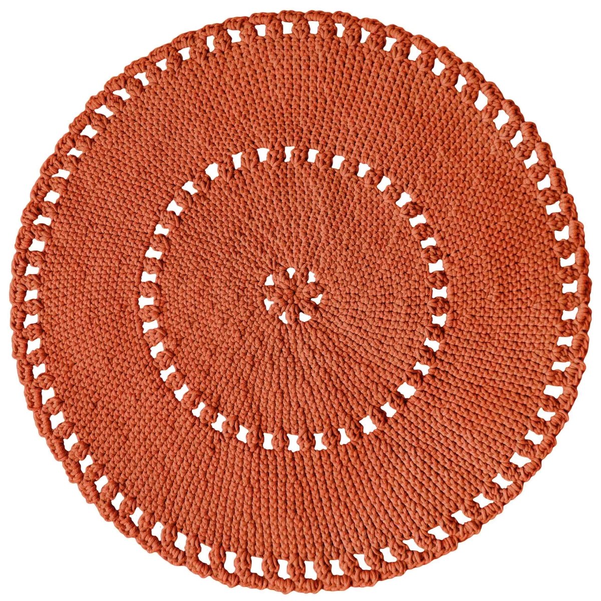Crochet BOHO Rug | PUMPKIN