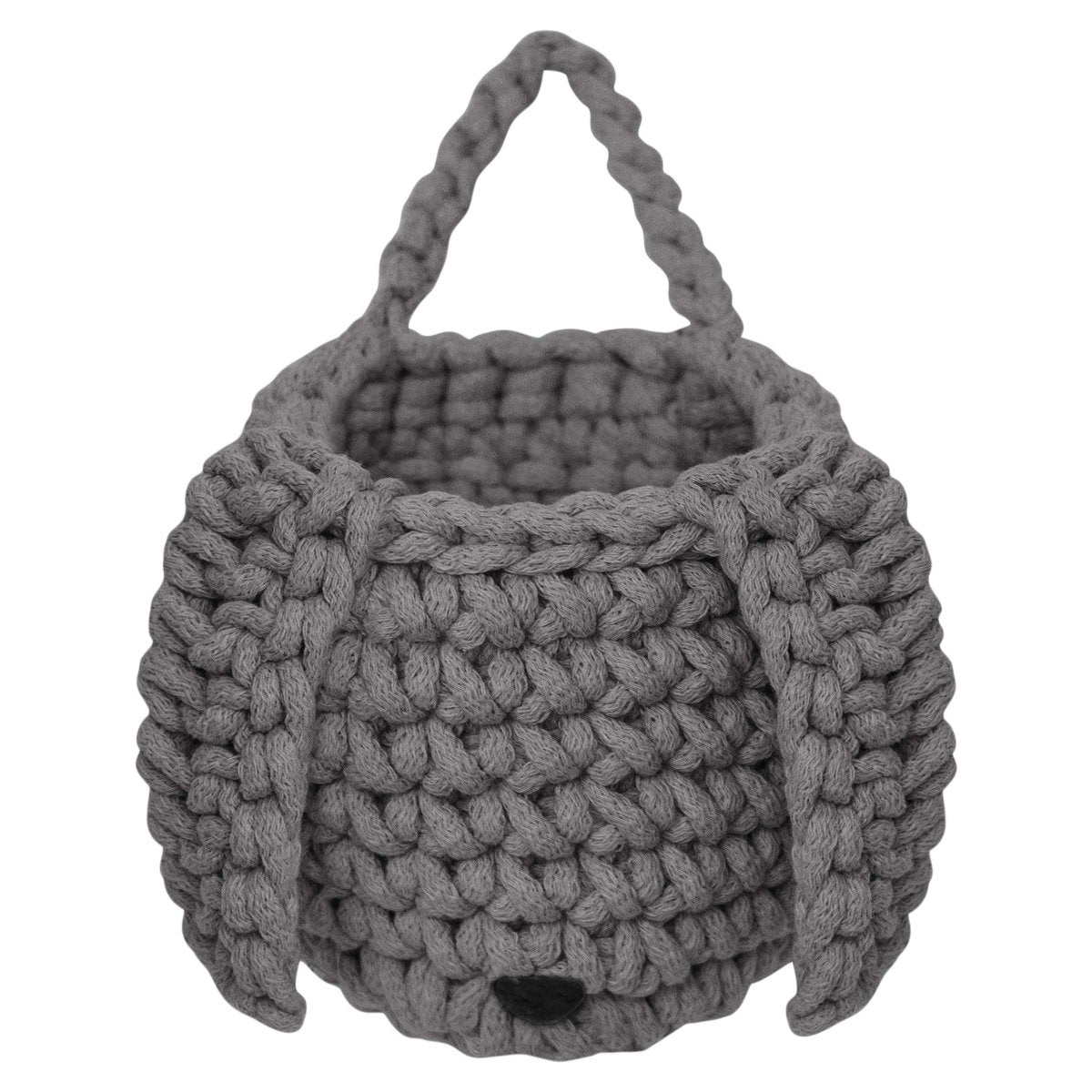 Crochet Bunny Basket | GREY