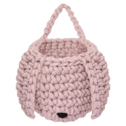 Crochet Bunny Basket | POWDER PINK