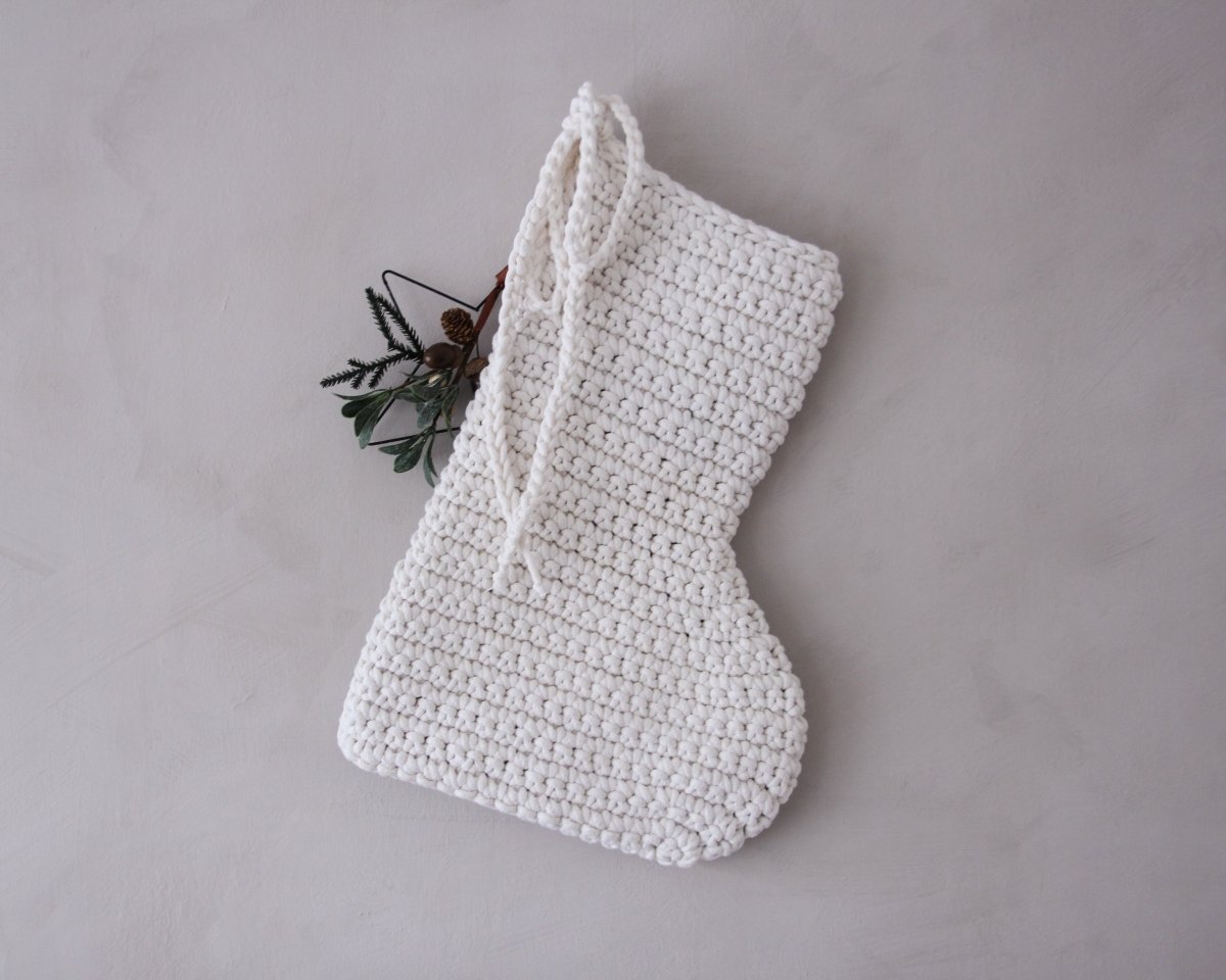 Crochet Christmas Stocking | IVORY