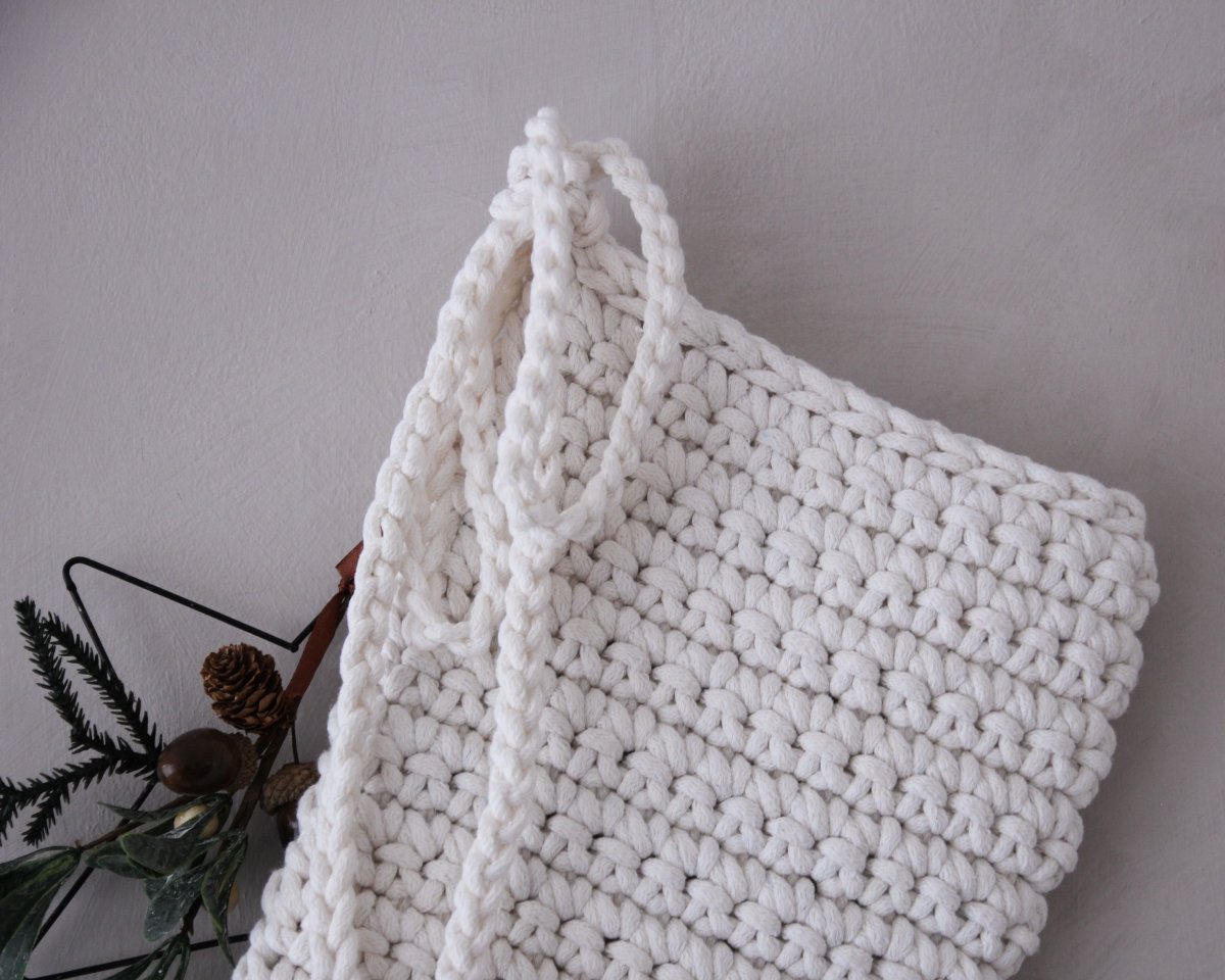 Crochet Christmas Stocking | IVORY