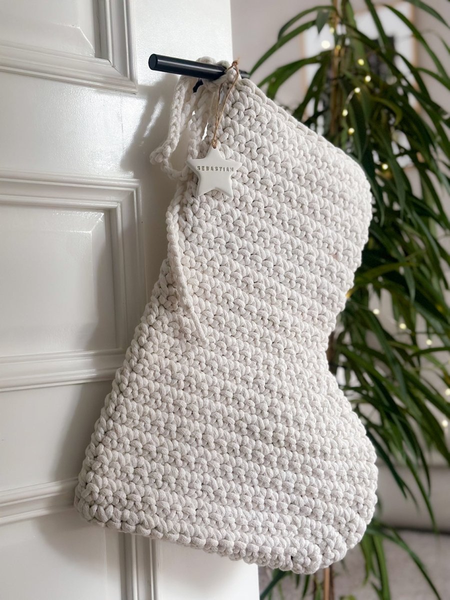 Crochet Christmas Stocking | IVORY