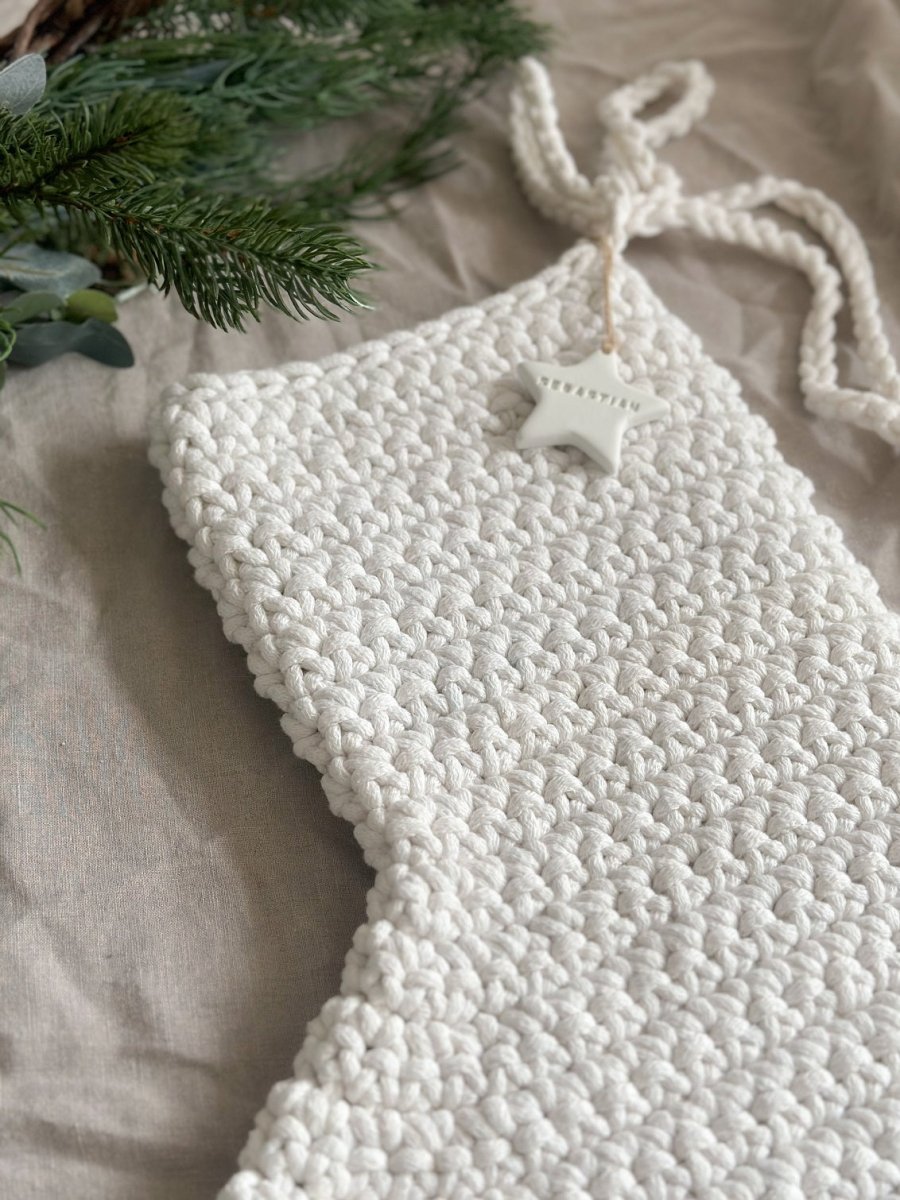 Crochet Christmas Stocking | IVORY