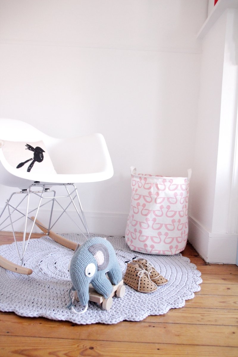 Crochet Doily Rug | LIGHT GREY