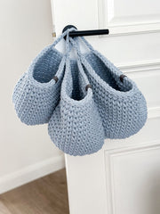 Crochet Hanging Bags | BABY BLUE