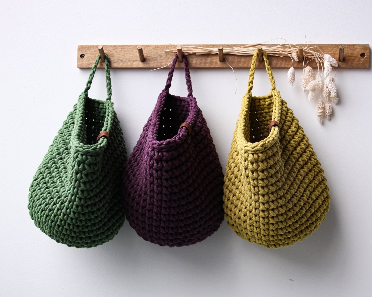 Crochet Hanging Bags | GOLDEN KIWI