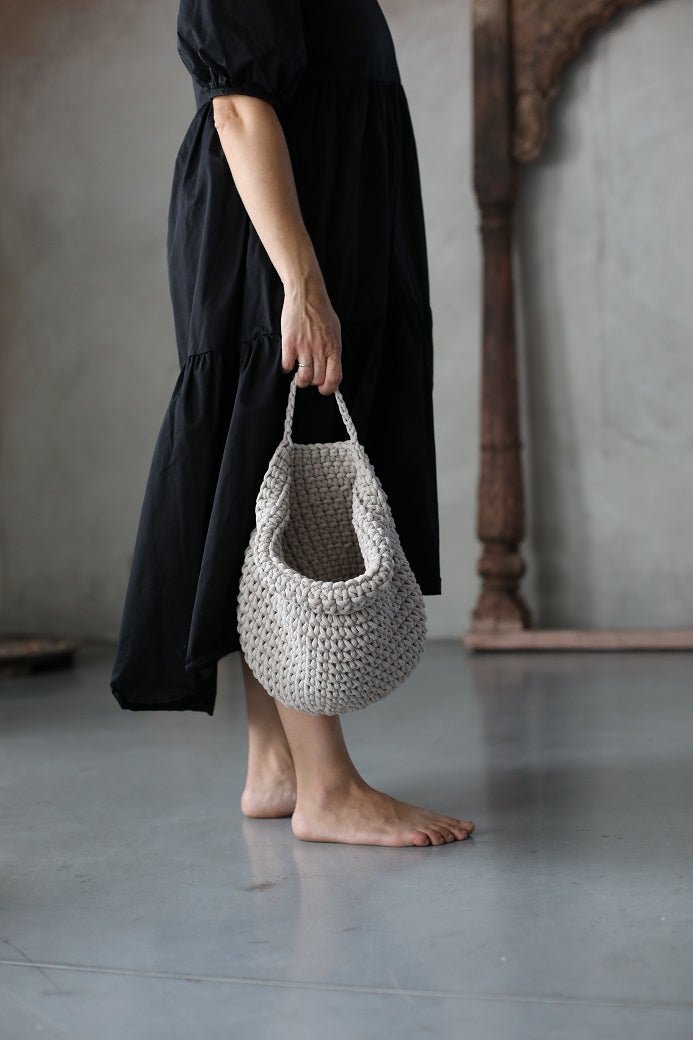Crochet Hanging Bags | OATMEAL
