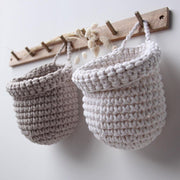 Crochet Hanging Bags | OATMEAL