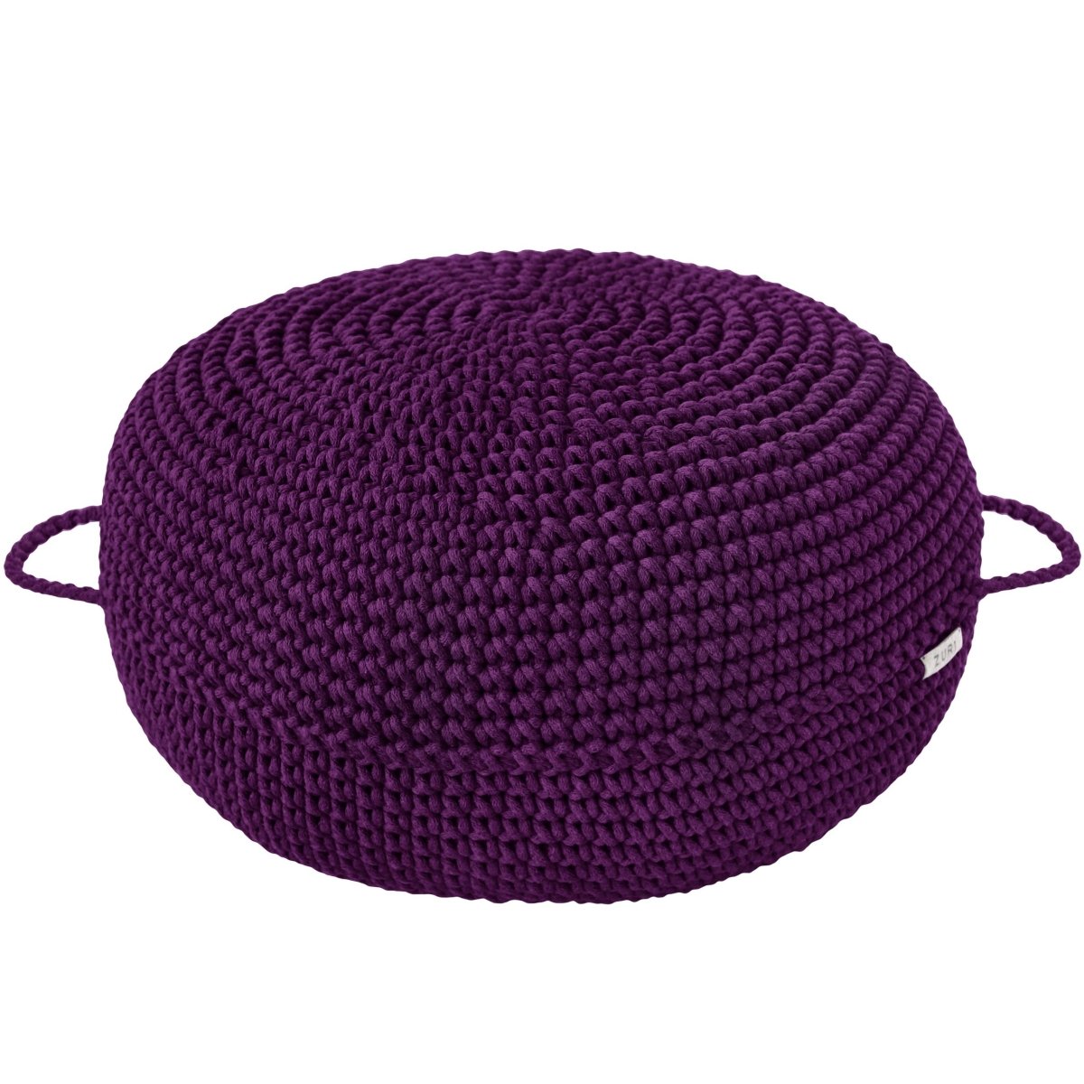 Crochet Ottoman | AUBERGINE