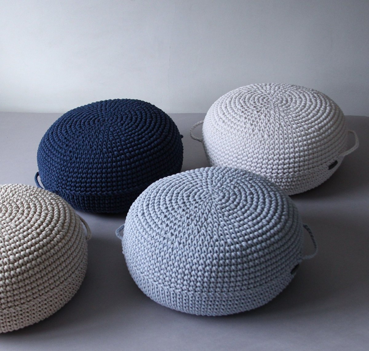 Crochet Ottoman | BABY BLUE