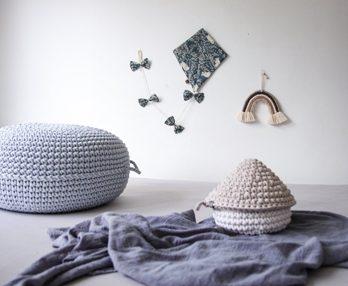 Crochet Ottoman | BABY BLUE