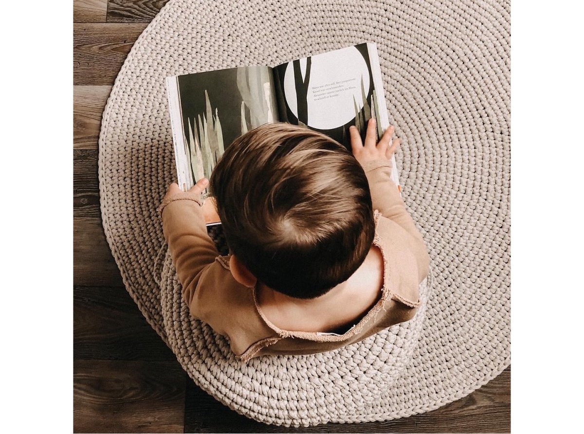 Crochet Ottoman | BEIGE