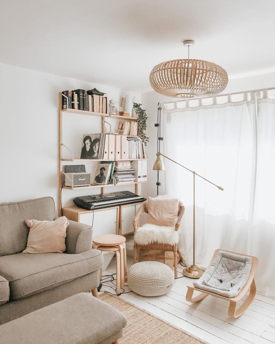 Crochet Ottoman | BEIGE