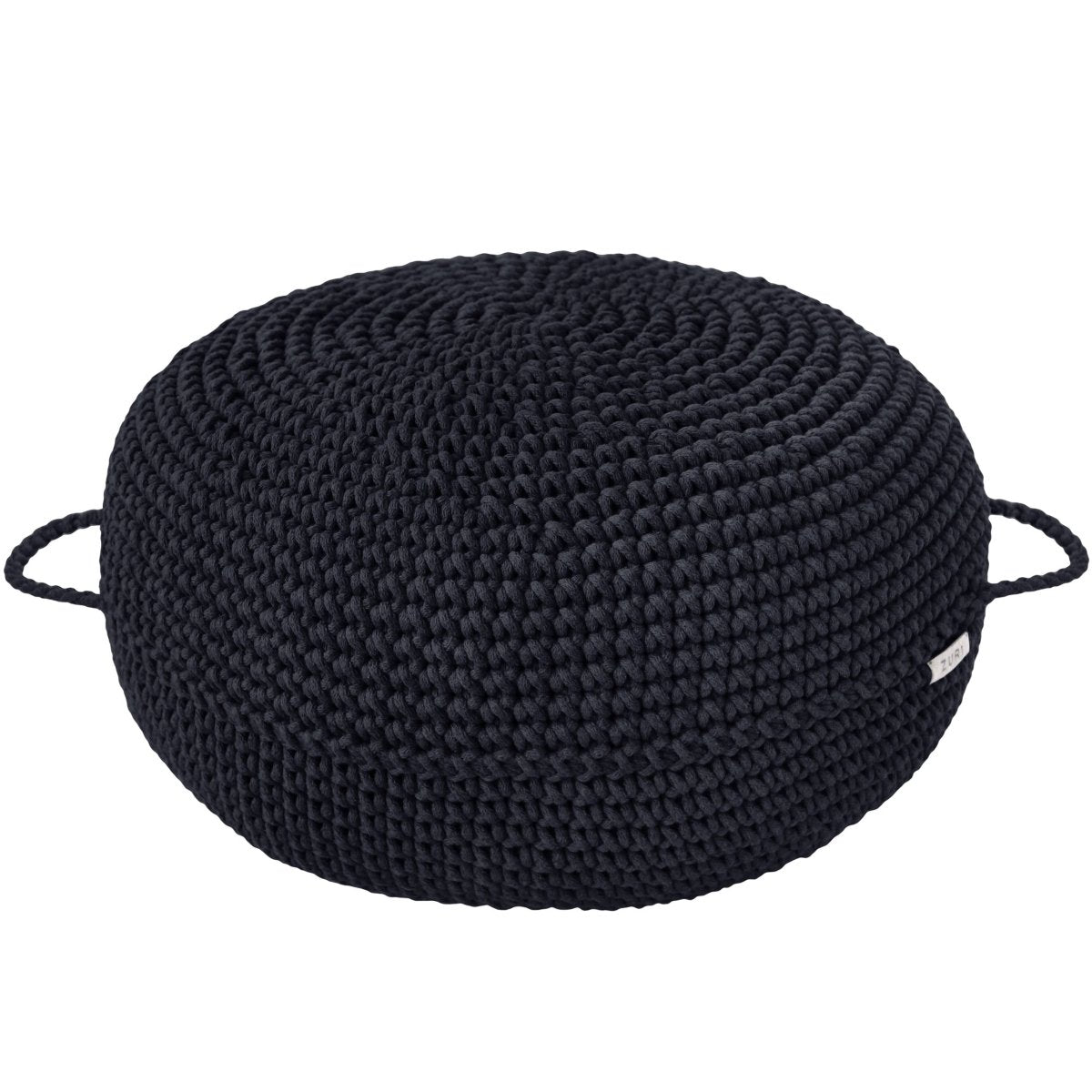 Crochet Ottoman | CHARCOAL