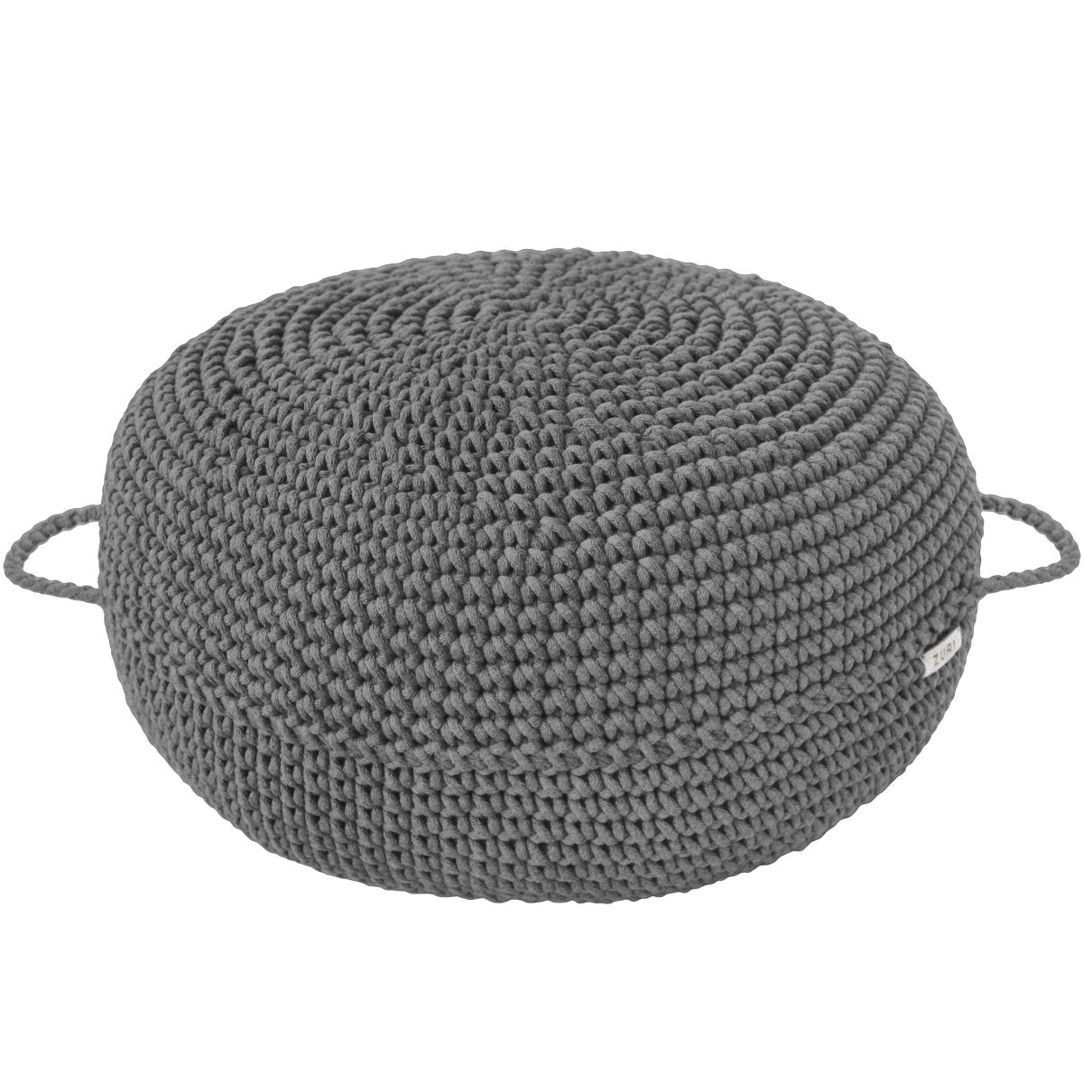 Crochet Ottoman | DARK GREY