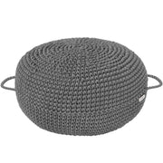 Crochet Ottoman | DARK GREY