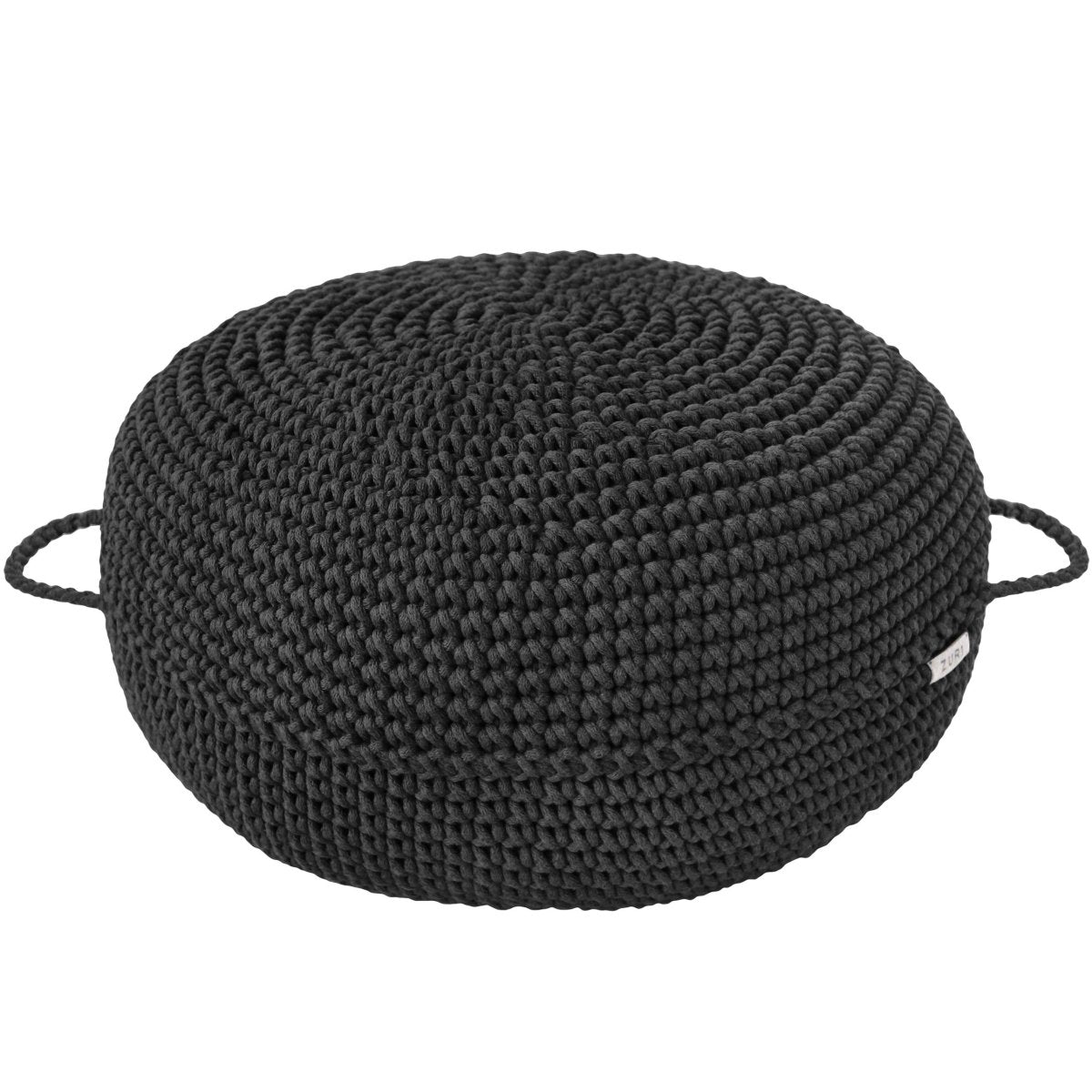 Crochet Ottoman |  GRAPHITE