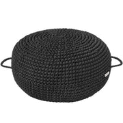 Crochet Ottoman |  GRAPHITE