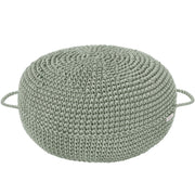 Crochet Ottoman |  LIGHT OLIVE