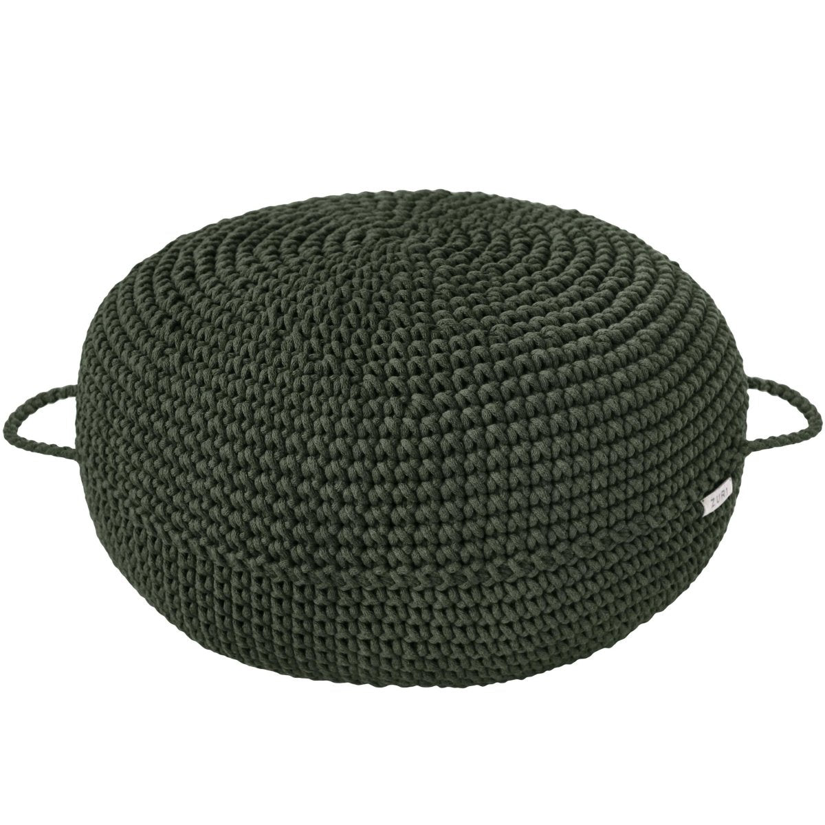 Crochet Ottoman | OLIVE GREEN