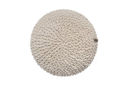 Crochet Round Cushion | BEIGE
