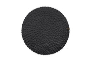 Crochet Round Cushion | CHARCOAL