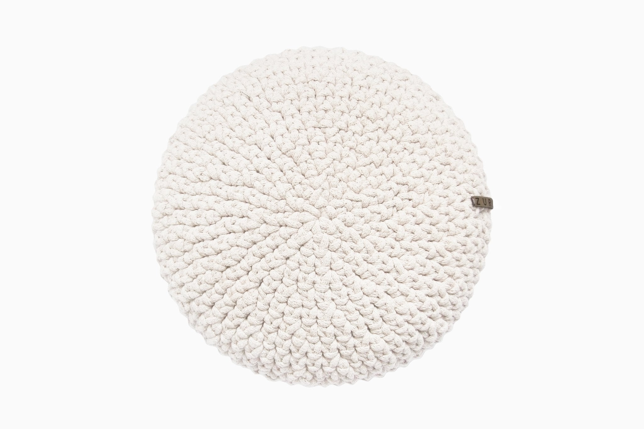Crochet Round Cushion | IVORY