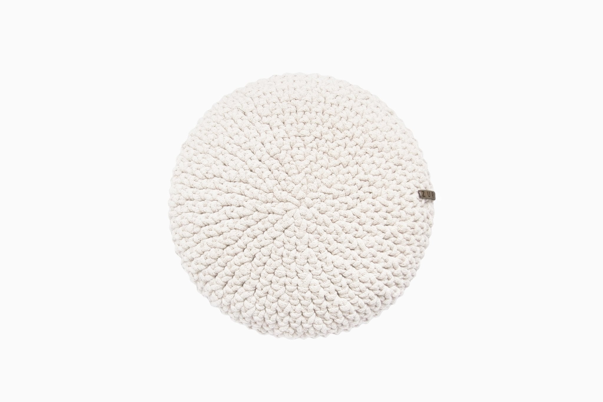 Crochet Round Cushion | IVORY