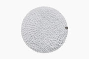 Crochet Round Cushion | LIGHT GREY